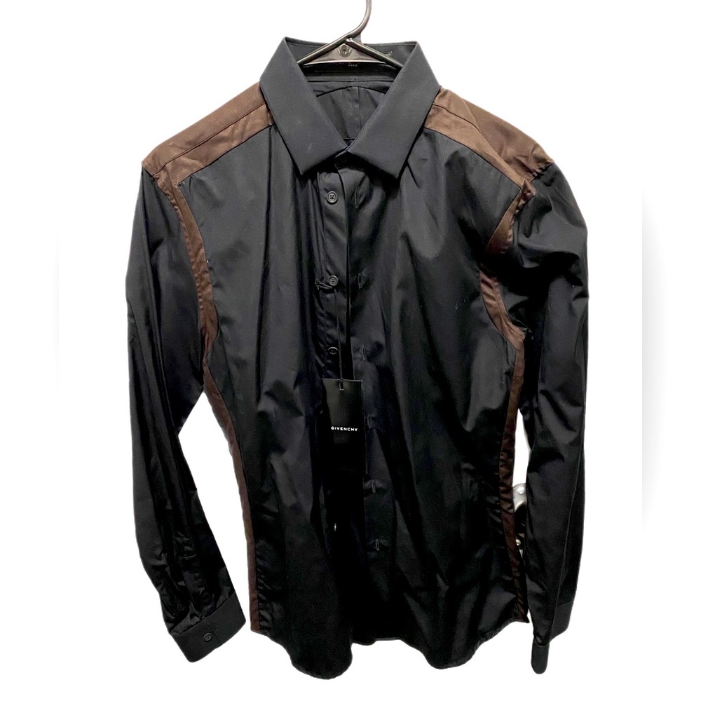 NWT Givenchy Men’s Black / Brown Dress Shirt